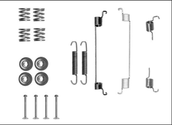 HELLA PAGID Комплектующие, тормозная колодка 8DZ 355 205-831